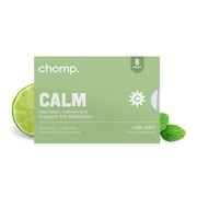 Calm – Chomp Gums - Healthy Chewing Gum – L-Theanine + Vitamin B6 + Vitamin C – Supports a Calm and Relaxed State - Lime Mint Flavor – Gluten & Sugar Free – Aspartame & Sucralose Free