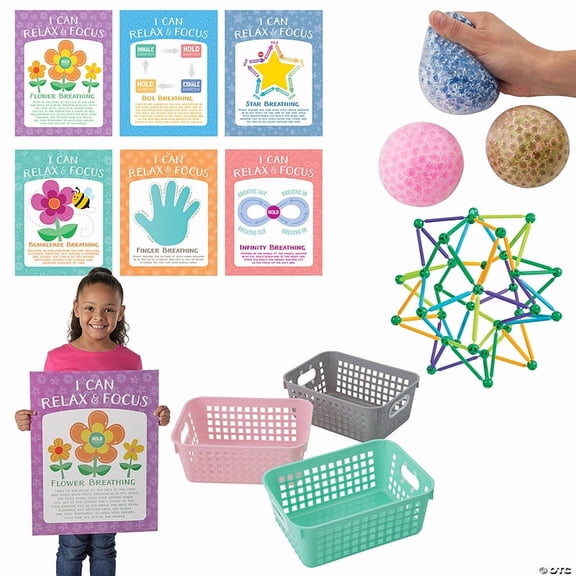 Calm Corner Classroom Fidget & Focus Aids Kit - 36 Pieces