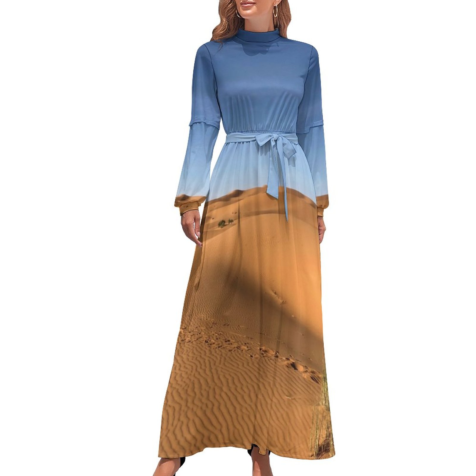 Layers Blue Desert T-shirt Dress main image 0