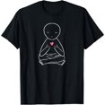 thumbnail image 1 of Calm Heart Lotus Pose Yoga Meditation Zen Yoga Lover Gift T-Shirt, 1 of 3