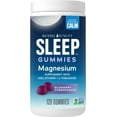 thumbnail image 1 of Calm Magnesium Supplement Gummies | Blueberry Pomegranate | 120 Count for Men and Women | by Natural Vitality, 1 of 8