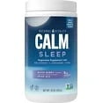 Natural Vitality Calm Sleep, Melatonin & Magnesium Citrate, Sleep Aid Drink Mix, GABA, Aid, Vegan, Gluten Free Non-GMO, Mixed Berry, 16 Oz