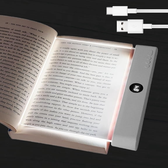 Calm Oasis Book Light, Reading Light - Smart LED Reading Lights for Books in Bed, PLUS Model