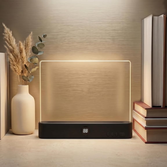 Calm Oasis Reading Light,Night Reading Lamp With Soft, Clear Led Flat,3 Colors & Timer,Dimmable Panel Plate Book Lamp,Smart Timer,Suitable For Quiet Nights