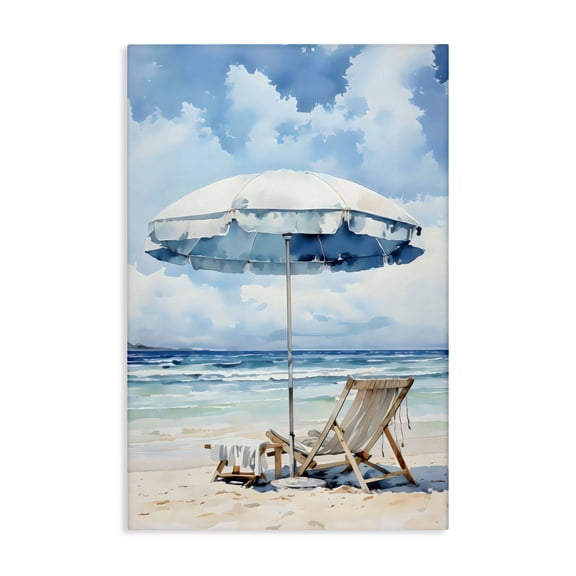 Stupell Industries Calm Ocean Waves Vacation Canvas Wall Art, design by LSR Design Studio, 45 x 30