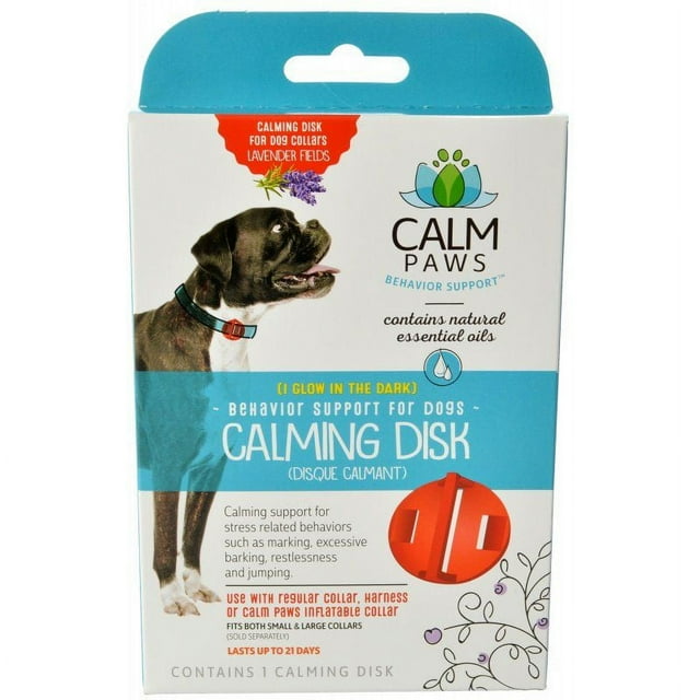 Calm Paws Calming Disk for Dog Collars [Dog, Health Aids] 1 Count