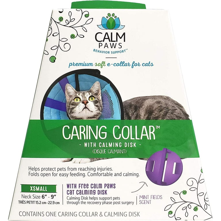 Calm Paws Cat Caring Collar W Calming Disk XSmall