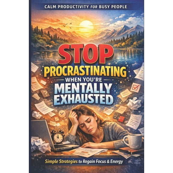 Calm Productivity for Busy People Stop Procrastinating When You're Mentally Exhausted: A Calm Productivity System for Burnout Recovery, Focus, and Getting, (Paperback)