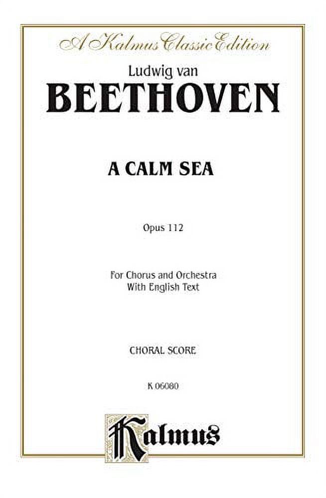Calm Sea, Op. 112: SATB (Orch.) (English Language Edition)