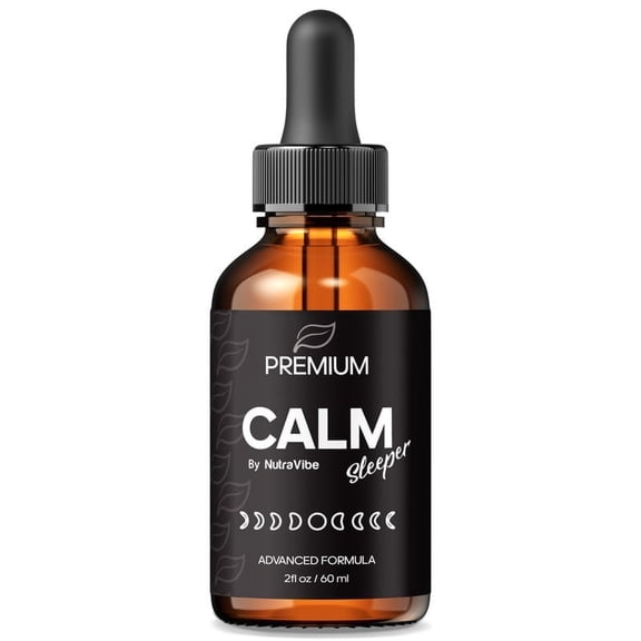 Calm Sleeper Liquid Formula with Natural Ingredients to Support Relaxation, Calm, and Restful Nights | Clean Drops for Easy, Daily Use and Brighter Mornings (30 Servings)