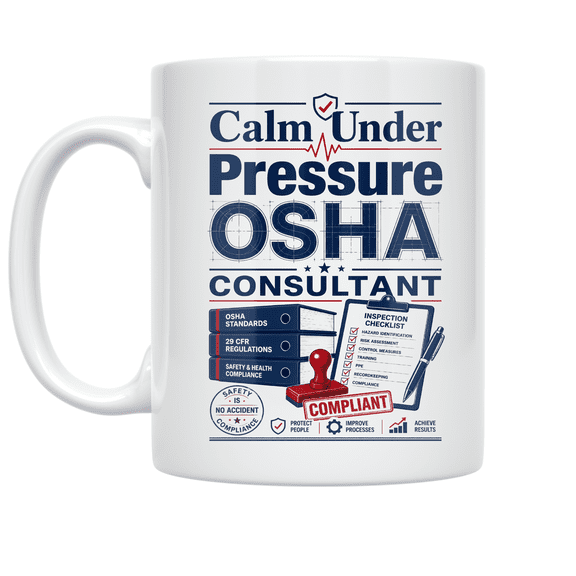 Calm Under Pressure OSHA Consultant - OSHA Professional - 11 oz Ceramic Coffee Mug