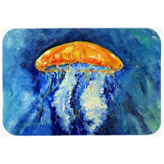 Calm Water Jellyfish Glass Cutting Board - Large