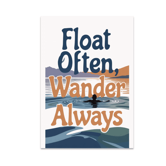 Calm Water Scene Decor - Adventure Seeker - 13x19 Poster Print
