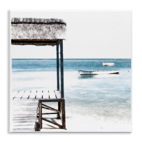 Stupell Industries Calm Waters Beach Coast Wall Plaque Art, design by Noah Bay, 12 x 12