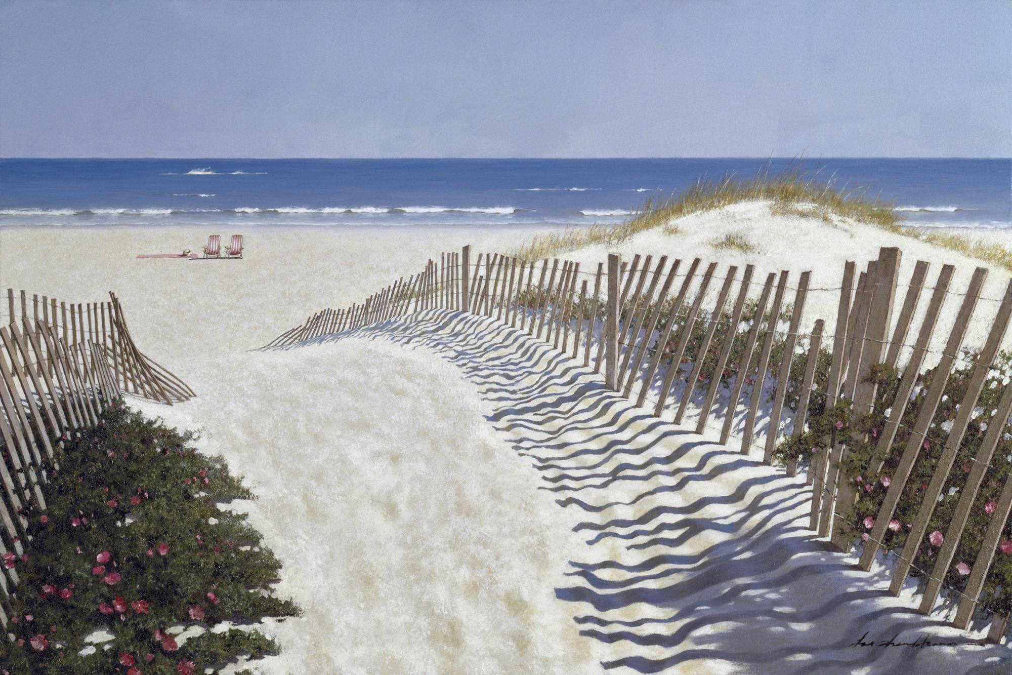 Calm Waters Coastal Landscape Canvas Print, 18" x 12"