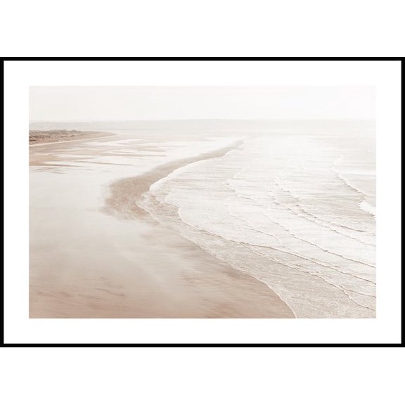 Calm Waves Poster Wall Art, Modern Wall Decor For Living Room Bedroom, 8x12 UNFRAMED