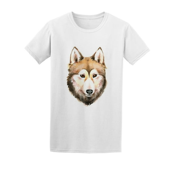 Calm Wolf Waterpaint T-Shirt Men -Image by Shutterstock, Male Medium