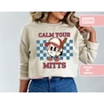 thumbnail image 1 of Calm Your Mitts Game Day Sweatshirt, T-Mom Baseball Crewneck, Sports Mom Shirt, Mothers Day Gift, 1 of 5