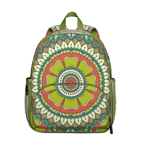 Calm Zen Students Backpack - Meditation and Mindfulness Art with Cosmic Spirituality and Balance Pattern, Comfortable Dual Shoulder Support for School Use