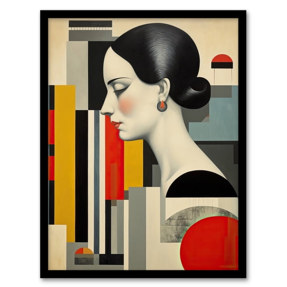 Calm in the Chaos Abstract Portrait Art Print Framed Poster Wall Decor 12x16 inch