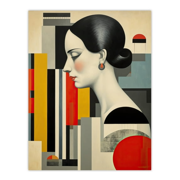 Calm in the Chaos Abstract Portrait Unframed Wall Art Print Poster Home Decor Premium