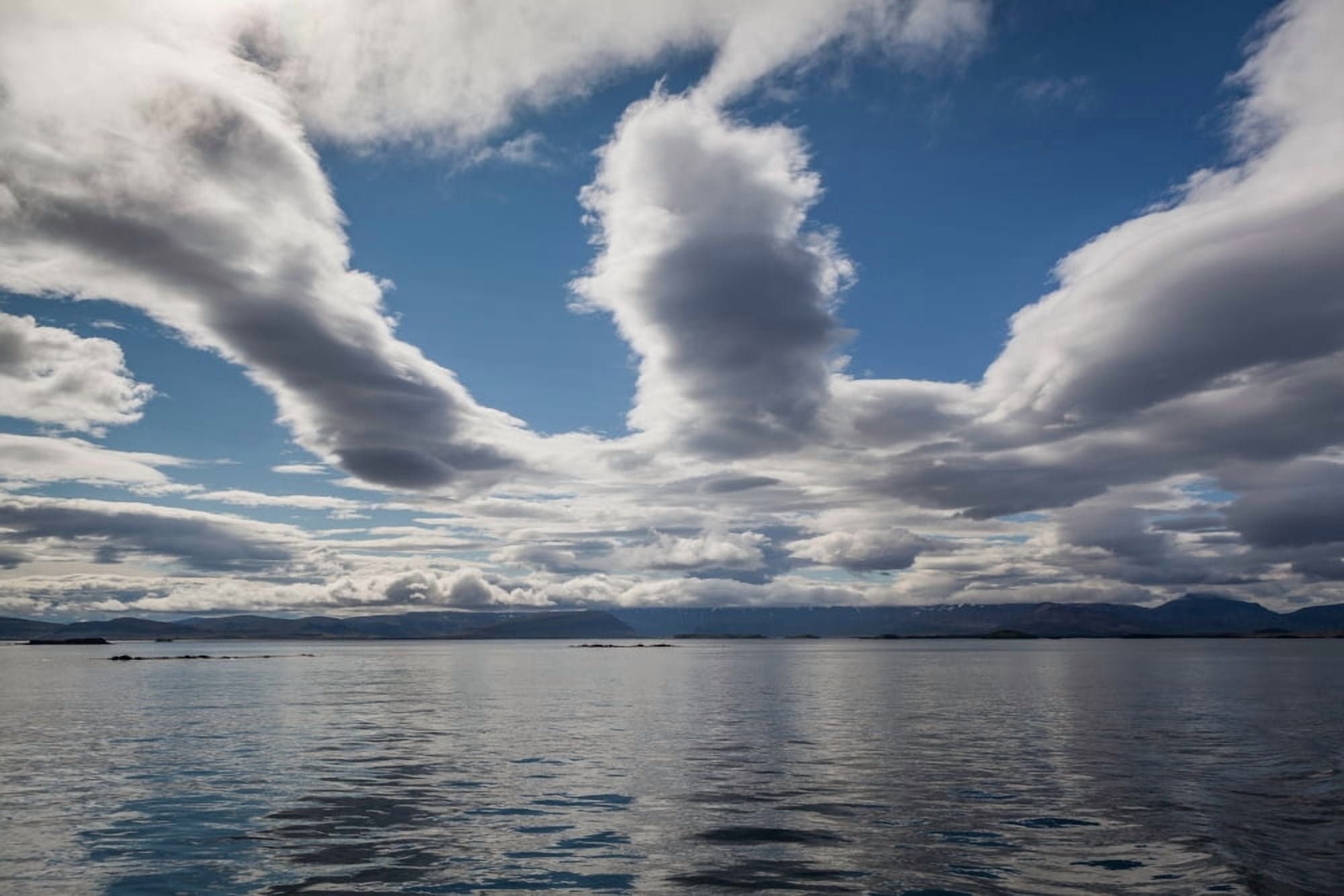 Calm waters on Breidafjordur fjord Western Iceland Canvas Art - Panoramic Images (27 x 9)