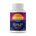 thumbnail image 1 of Calmable Stress Relief Aid, Dietary Supplement, Sleep and Stress Support, w/ Melatonin, 60 Capsules, 1 of 6