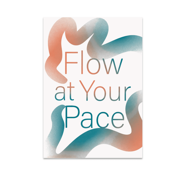 Calming Abstract Gradient Wall Art - Mindfulness Decor - 13x19 Poster Print