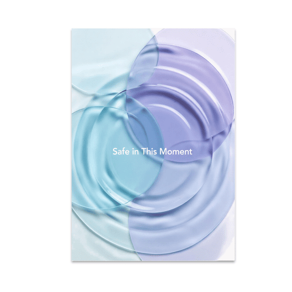 Calming Abstract Ripple Art - Yoga Enthusiast - 13x19 Poster Print