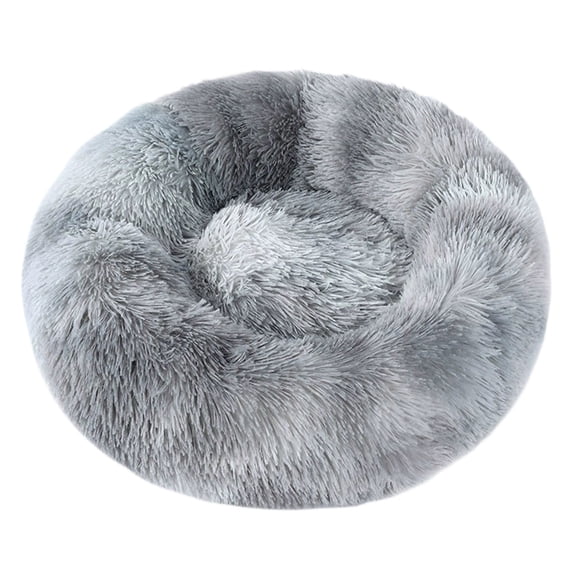 15.75 Inch Round Cat Bed for Indoor Cats Soft Warm Cuddle Sleeper Reversible Cushion Washable Pet Bed for Small Dogs and Cats Cozy Comfortable Mat
