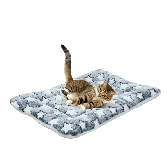 Calming Blanket for Pets, Thickened Non-Slip Warm Pad, Soft Fabric Cat Bed, Eases Anxiety, Improves Behavior & Health, Easy to Clean, Ideal for Curling Up
