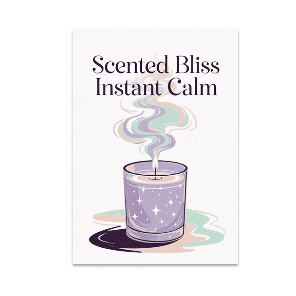 Calming Candle Wall Art - Scented Candle Lovers - 13x19 Poster Print