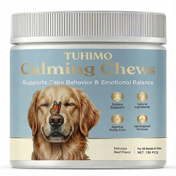 Calming Chews for Dogs, Dog Calming Chews, Dog Calming Treats, 120 Chews