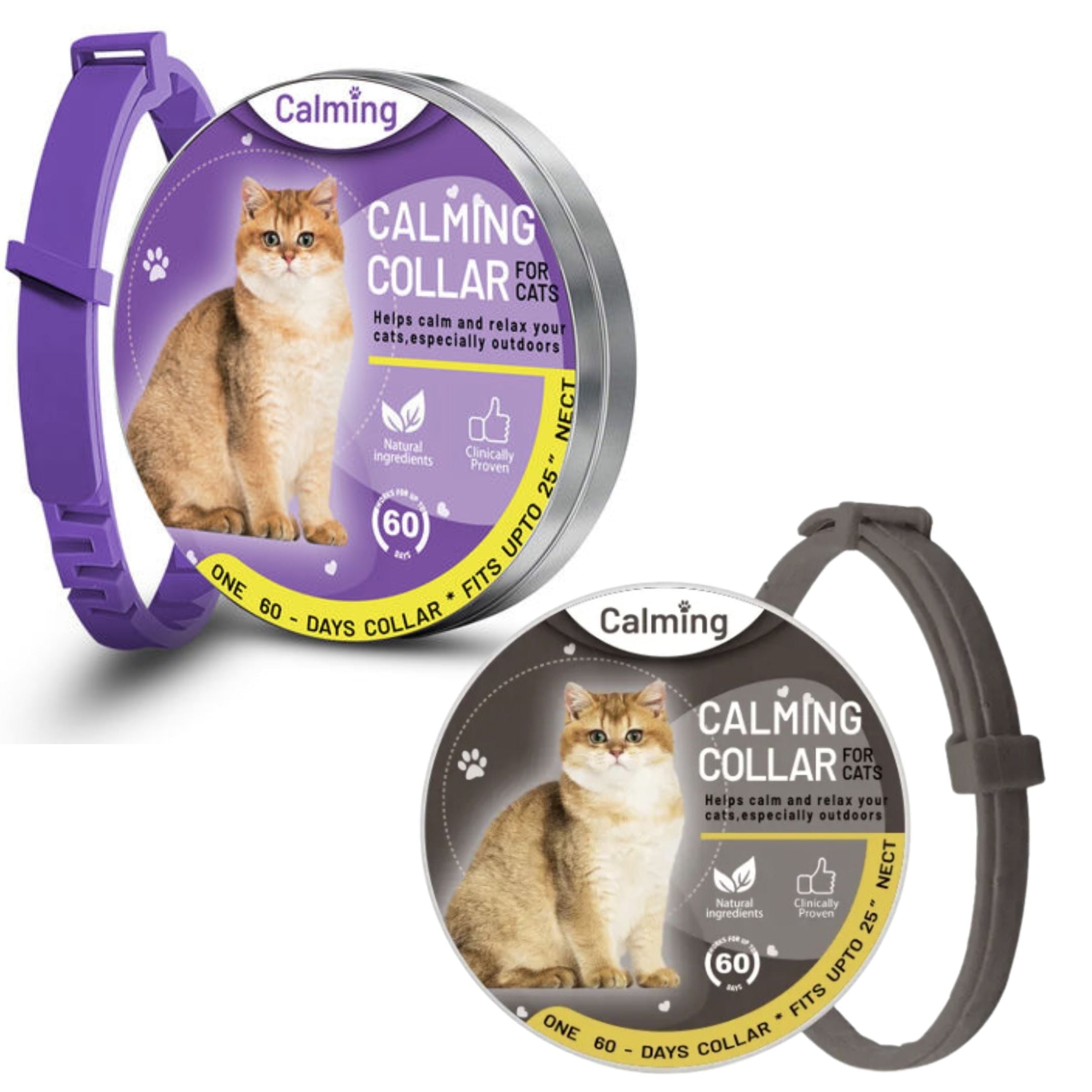 Calming Collar for Cats, Long-Lasting Pheromone Collar Helps Calm Cats ...