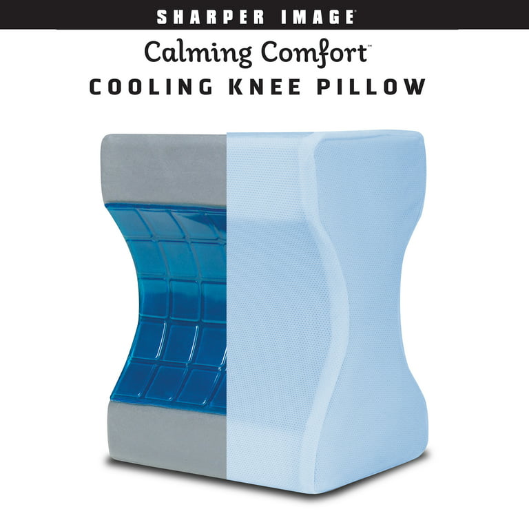 Clever Cool Cooling Knee Pillow with Charcoal-Infused Memory Foam - PulseTV
