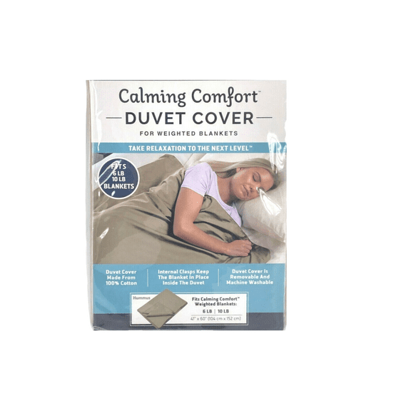 Calming Comfort Duvet Cover For Weighted Blankets Hummus 41 x 60