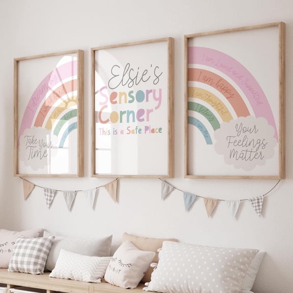 Calming Corner Poster Sensory Corner Feelings Poster, , Poster Only