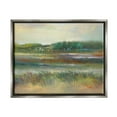 thumbnail image 1 of Calming Countryside Scenery Field Landscape Painting Luster Gray Framed Art Print Wall Art, 1 of 6