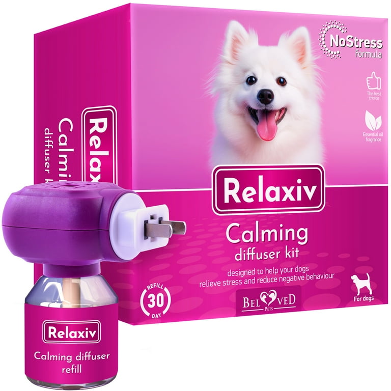 Calming Diffuser Kit for Dogs Puppy Pet Separation Anxiety Relief Calm Pheromones Plug Anti Stress Treatment Help with Fireworks Aggression