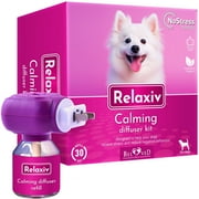 Calming Diffuser Kit for Dogs & Puppy - Pet Separation Anxiety Relief & Calm Pheromones Plug - Anti Stress Treatment Help with Fireworks, Aggression, Fighting & Other Problematic Behaviors