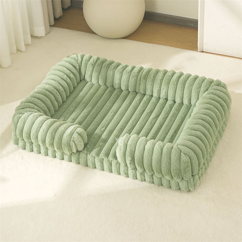 Calming Dog Bed Orthopedic Memory Foam Sofa Couch Waterproof Removable Cover Plush Mat for Small Medium Large Dogs