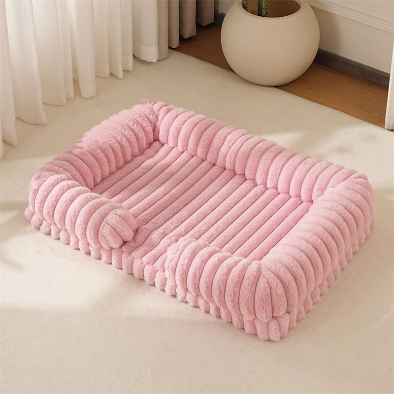 Calming Dog Bed Orthopedic Memory Foam Sofa Couch Waterproof Removable Cover Plush Mat for Small Medium Large Dogs