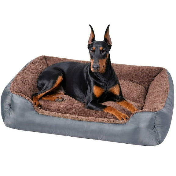 Orthopedic Pet Bed for Large Dogs,cat bed Soft Breathable Dog Bed Machine Washable Non-Slip Bottom Dog Cat Sofa Bed,Grey