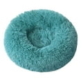 thumbnail image 1 of Calming Donut Pet Bed for Cats and Small Dogs, 20 Inch Washable Round Plush Cushion with Cozy Sponge & -Resistant Bottom, Anti-Anxiety Fluffy Bed for Puppies and Kittens, 1 of 5