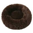 thumbnail image 1 of Calming Donut Pet Bed for Cats and Small Dogs, 20 Inch Washable Round Plush Cushion with Cozy Sponge & -Resistant Bottom, Anti-Anxiety Fluffy Bed for Puppies and Kittens, 1 of 4