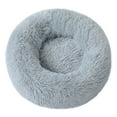 thumbnail image 1 of Calming Donut Pet Bed for Cats and Small Dogs, 20 Inch Washable Round Plush Cushion with Cozy Sponge & -Resistant Bottom, Anti-Anxiety Fluffy Bed for Puppies and Kittens, 1 of 5