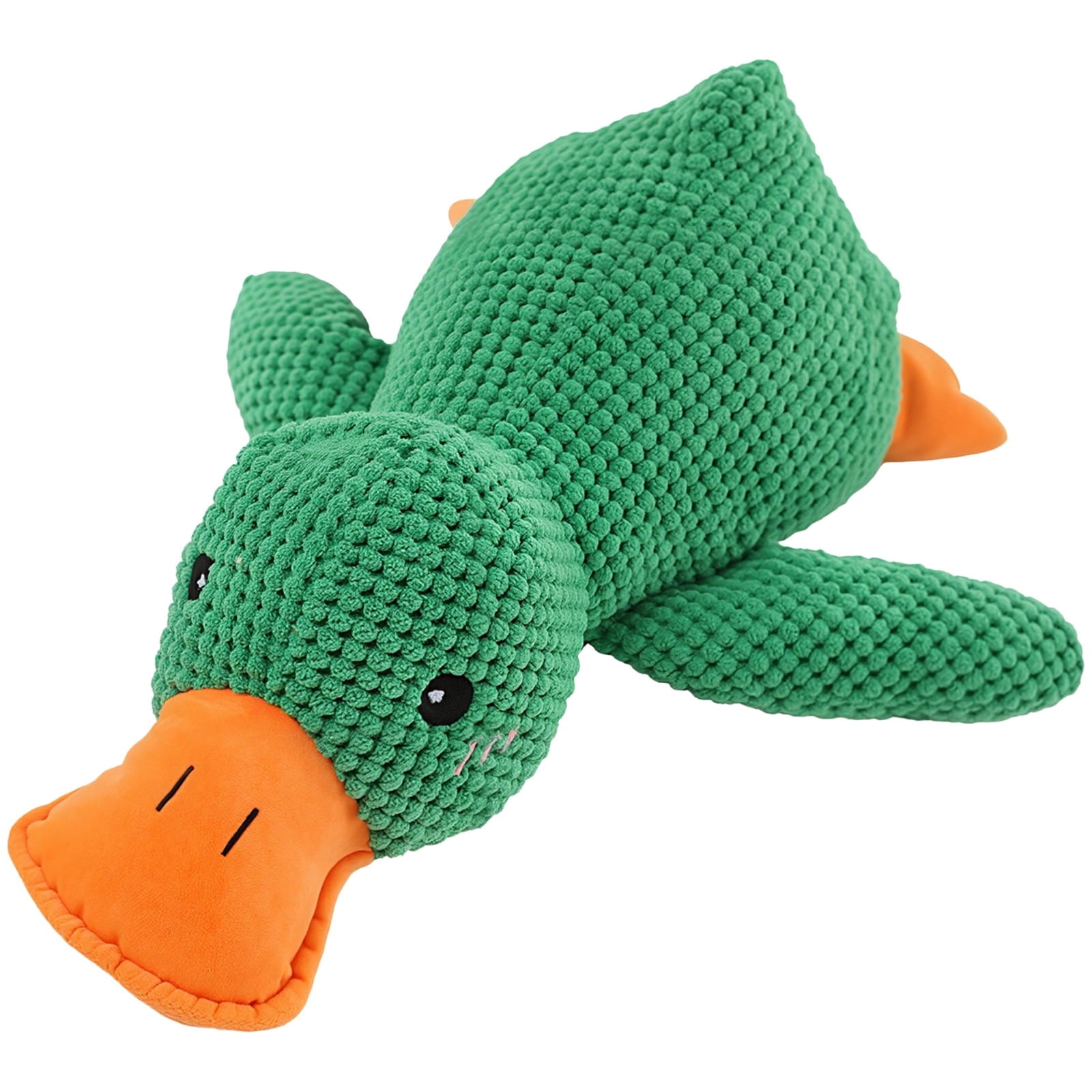 Large Plush Dog Toy,Duck Design with Squeaker,Durable Chew Resistant for Aggressive Chewers,Interactive Play and Comfort,15 x 18 Inches
