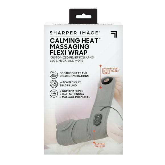 Calming Heat Massaging Flexi Wrap, Grey