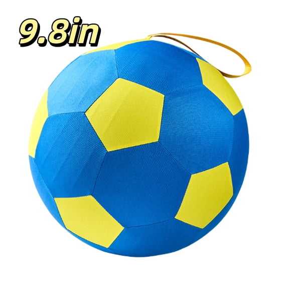 Calming Jumbo Ball for Dogs, 10/18/22" Large Herding Balls, Durable Tear-Resistant Inflatable Toys with Heavy-Duty Handle Cover & Pump, Big Exercise Toy for Pets and Horses