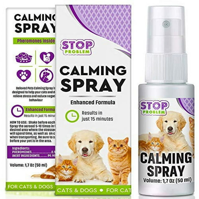 Calming Pheromone Spray & Scratch Repellent for Cats Reduce